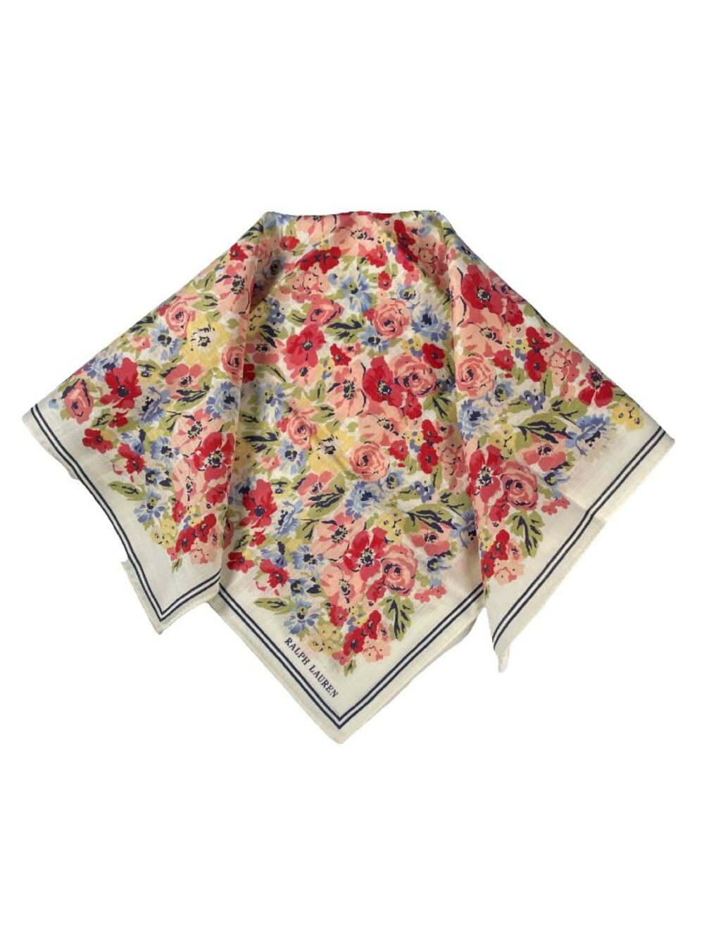 Never Worn Ralph Lauren Floral Cotton Scarf